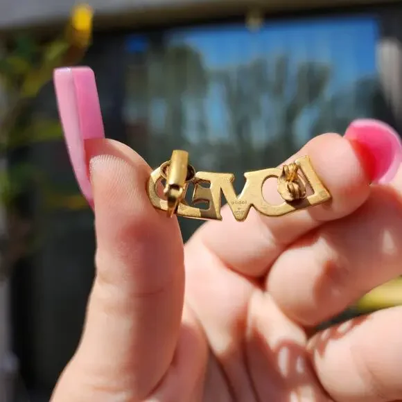 Gucci LOVED Single Ear Cuff Swarovski Crystal Rhinestone Huggie Rainbow Earring - Picture 7 of 11